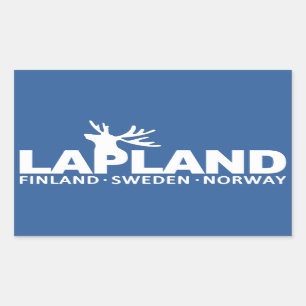 LAPPLAND-Aufkleber Rechteckiger Aufkleber