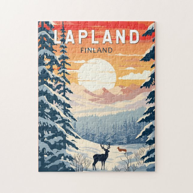 Lappland Finnland - Kunst Vintag (Vertikal)