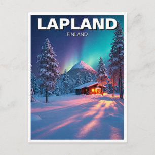 Lappland Finnland Reise Postkarte