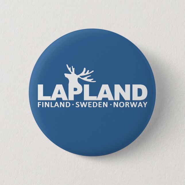 LAPPLAND-Gewohnheitsknopf Button (Vorderseite)