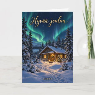 Lappland Nordlichter Frohe Weihnachten