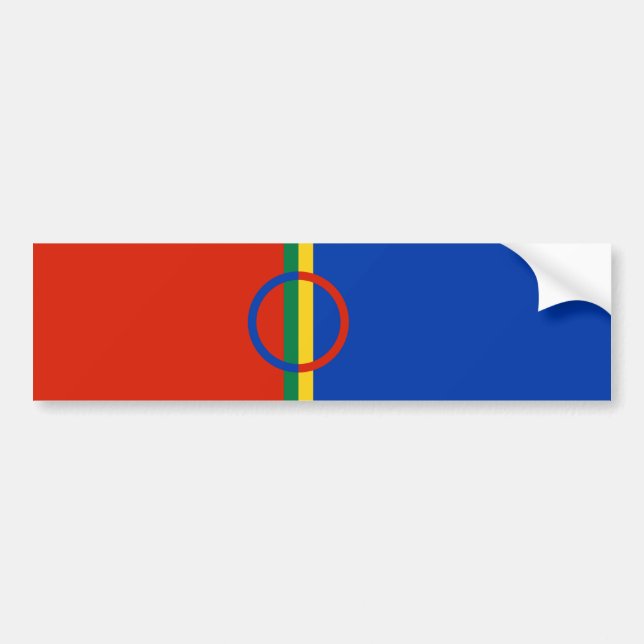 Lapplandflagge (Weihnachten) (Sami) (Laplander) Autoaufkleber (Vorne)