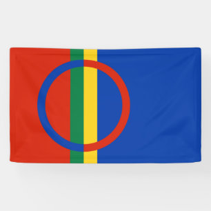 Lapplandflagge (Weihnachten) (Sami) (Laplander) Banner