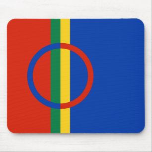 Lapplandflagge (Weihnachten) (Sami) (Laplander) Mousepad