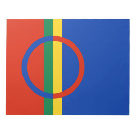 Lapplandflagge (Weihnachten) (Sami) (Laplander) Notizblock