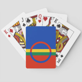 Lapplandflagge (Weihnachten) (Sami) (Laplander) Spielkarten
