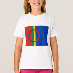Lapplandflagge (Weihnachten) (Sami) (Laplander) T-Shirt