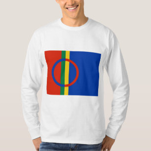 Lapplandflagge (Weihnachten) (Sami) (Laplander) T-Shirt