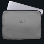 Laptop-Ärmel 252 Monogramm für 13"-Laptop, Laptopschutzhülle<br><div class="desc">Laptop-Ärmel oder Monogramm 13"-Laptop, grau252</div>