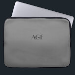 Laptop-Ärmel 252 Monogramm für 13"-Laptop, Laptopschutzhülle<br><div class="desc">Laptop-Ärmel oder Monogramm 13"-Laptop, grau252</div>