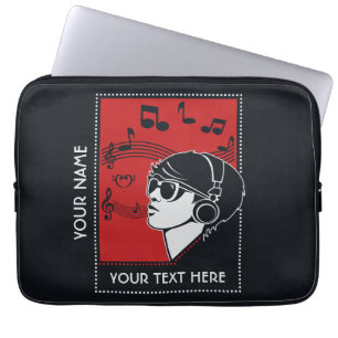 Laptop-Ärmel für benutzerdefinierte Text Art-Deco- Laptopschutzhülle