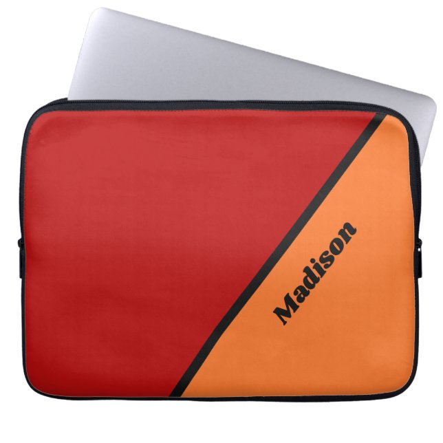 Laptop-Ärmel für individuelle Namen Laptopschutzhülle (Vorderseite)