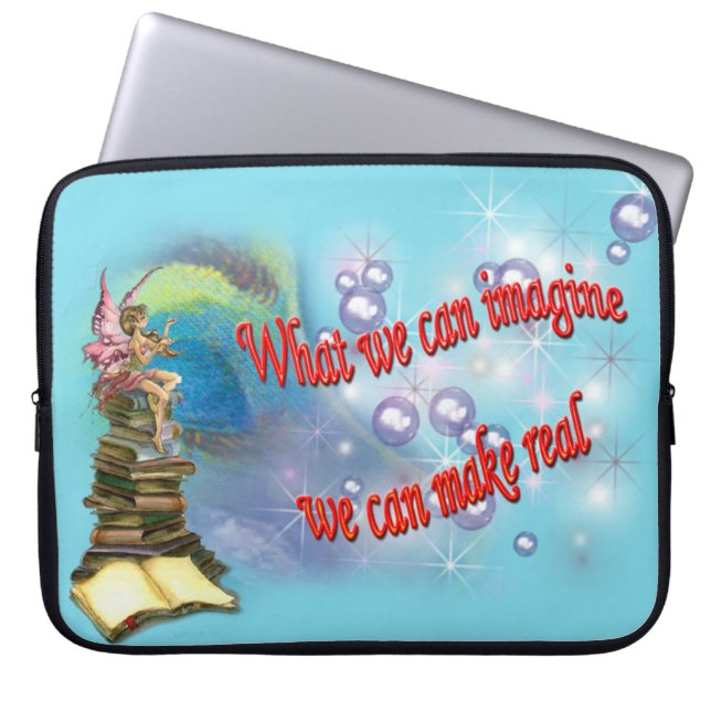 Laptop-Ärmel für junge Schriftsteller Laptopschutzhülle (Vorderseite)
