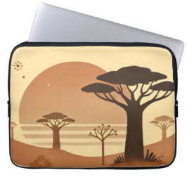 🌅 Laptop Case - Afrikanische Sunset Elegance 🌅