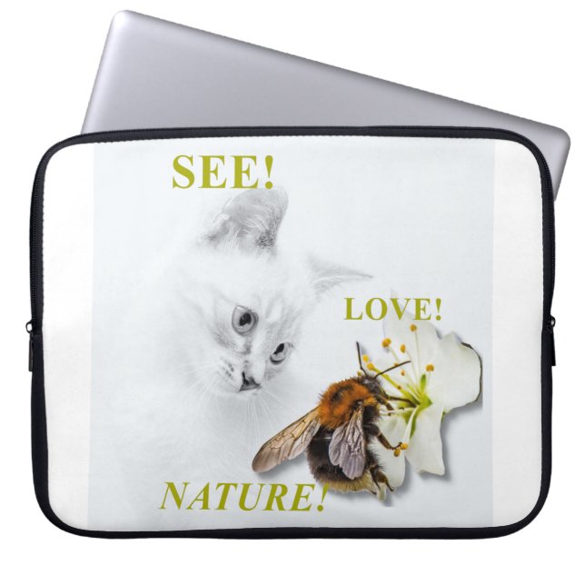 Laptop Case für Katzenliebhaber (Vorderseite)