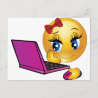 Laptop Emoji Girl