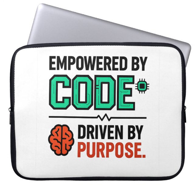 Laptop-Hülle 'Code With Purpose' Laptopschutzhülle (Vorderseite)