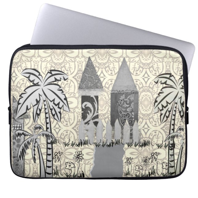 Laptop-Hülle - Garten-Türme-2  Laptopschutzhülle (Vorderseite)