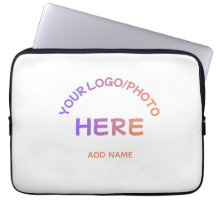 Laptop-Hülle mit individuellem Schul-Logo-Text
