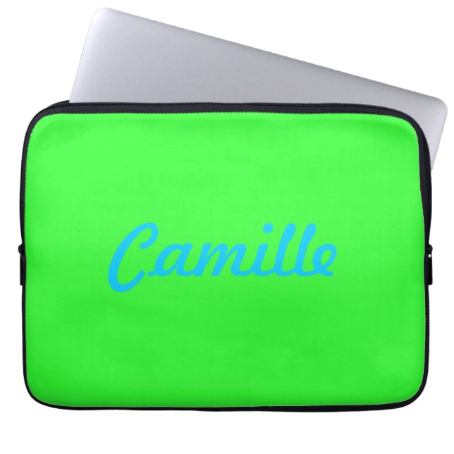 Laptop-Hülse mit Namen Laptopschutzhülle (Vorderseite)