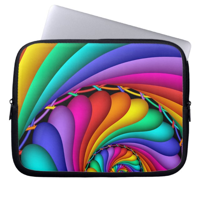 Laptop-Hülse Regenbogen Stitchery Gay Pride-LGBT Laptopschutzhülle (Vorderseite)