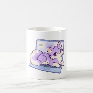 Laptop Lila Classic Tasse