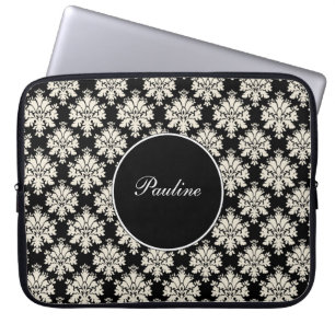 Laptop-Monogramm Sleeves Damast