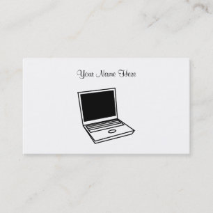 Laptop PC, Ihr Name hier Visitenkarte
