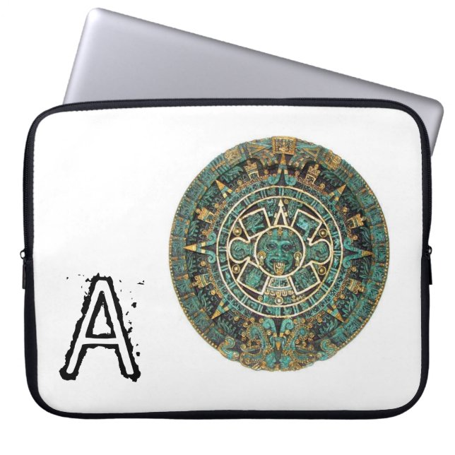 Laptop-Sieb Aztec Green Laptopschutzhülle (Vorderseite)