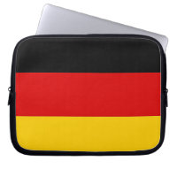 Laptop-Sieb der deutschen Flagge