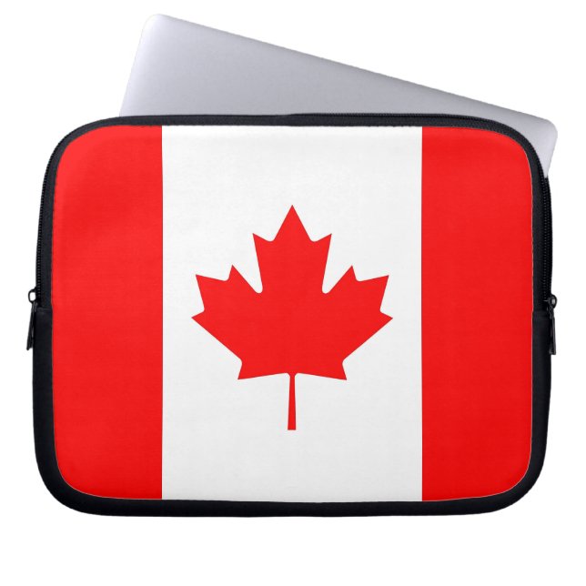 Laptop-Sieb der kanadischen Flagge Laptopschutzhülle (Vorderseite)