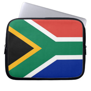Laptop-Sieb der südafrikanischen Flagge Laptopschutzhülle