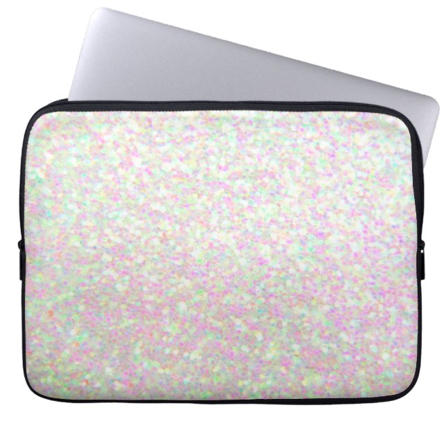 Laptop-Sieb - Irisierender Glitzer Laptopschutzhülle (Vorderseite)