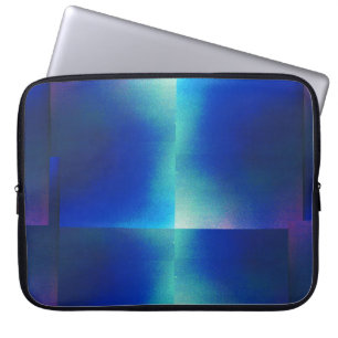 Laptop-Sieb mit blau-türkisfarbenem Design Laptopschutzhülle
