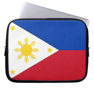 Laptop-Sieb mit Flagge der Philippinen Laptopschutzhülle