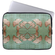 Laptop-Sieb mit Gingko-Blätter