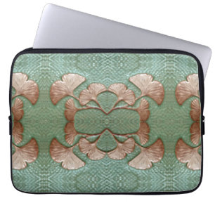 Laptop-Sieb mit Gingko-Blätter Laptopschutzhülle