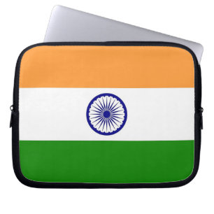 Laptop-Sieb mit indischer Flagge Laptopschutzhülle