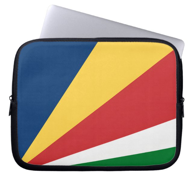 Laptop-Sieb mit seychellischen Farben-Design Laptopschutzhülle (Vorderseite)