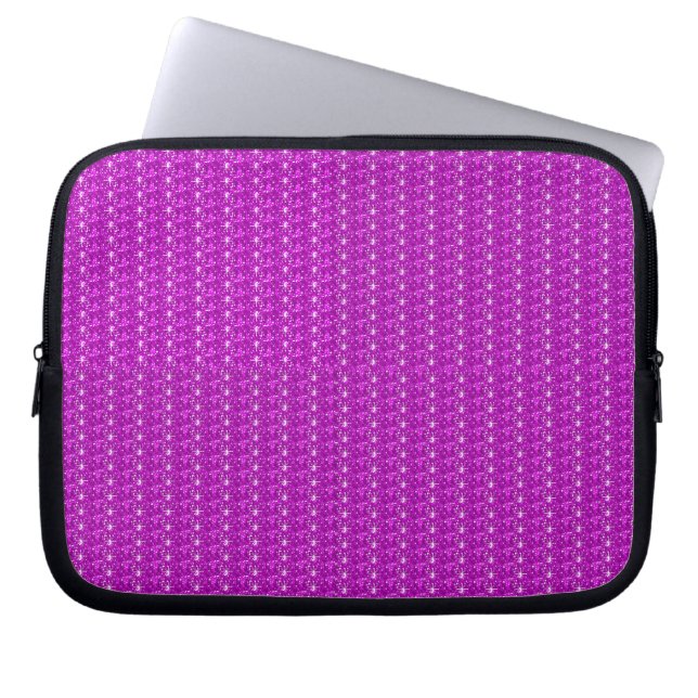 Laptop-Sieb Rosa Glitzer Laptopschutzhülle (Vorderseite)