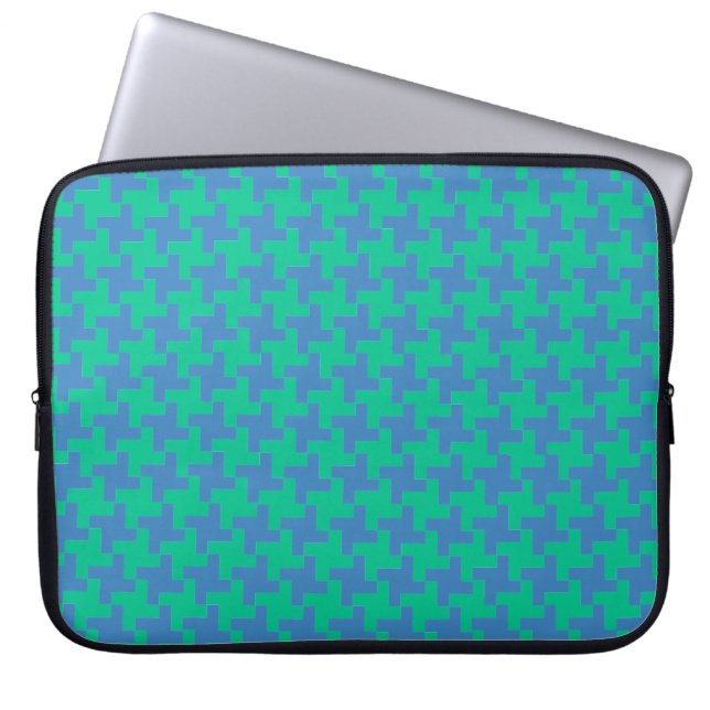 Laptop-Sieb, Smaragd und Blau-Dogzahs Laptopschutzhülle (Vorderseite)