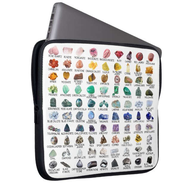 Laptop Sleeve Bag Crystal Collection Rainbow Rocks (Vorne Rechts)