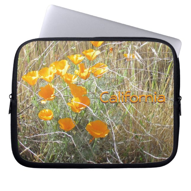 Laptop Sleeve - California Poppies (Vorderseite)
