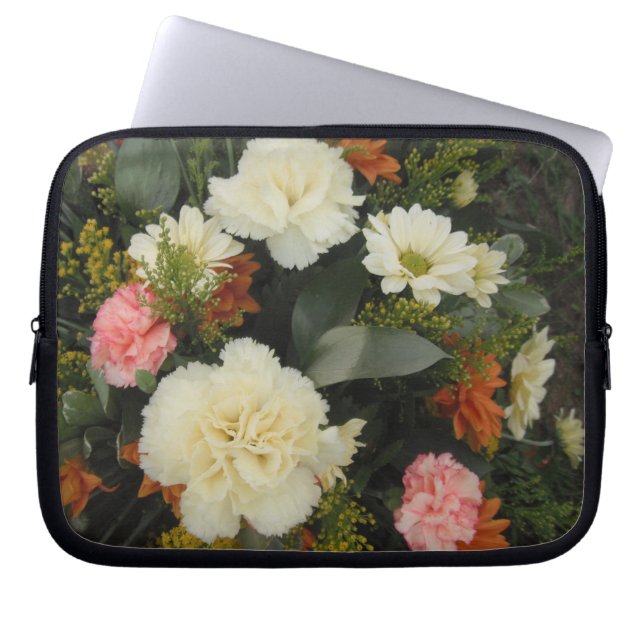 Laptop Sleeve Carnation Bouquet (Vorderseite)