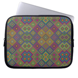Laptop sleeve featuring a colorful