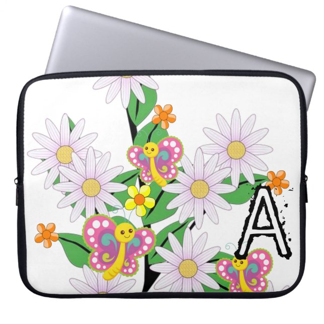 Laptop Sleeve Floral Butterfly (Vorderseite)