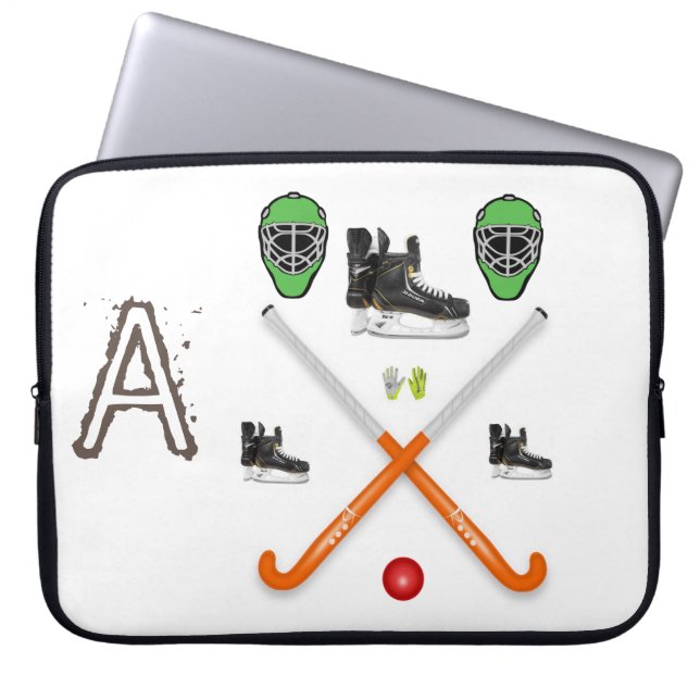 Laptop Sleeve Hockey (Vorderseite)