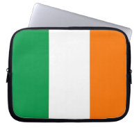 Laptop Sleeve mit irischer Flagge