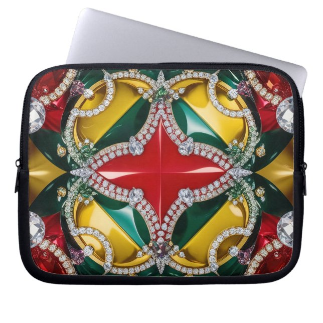 Laptop Sleeve mit Los Angeles Farbdesign (Vorderseite)