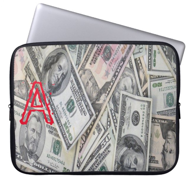 Laptop Sleeve Money (Vorderseite)